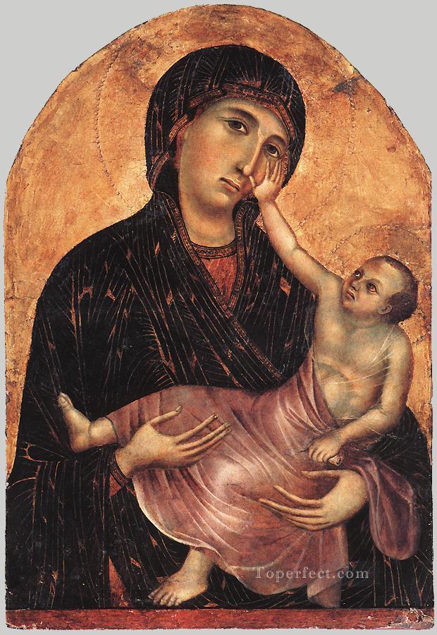 Madonna and Child 2 Sienese School Duccio Oil Paintings